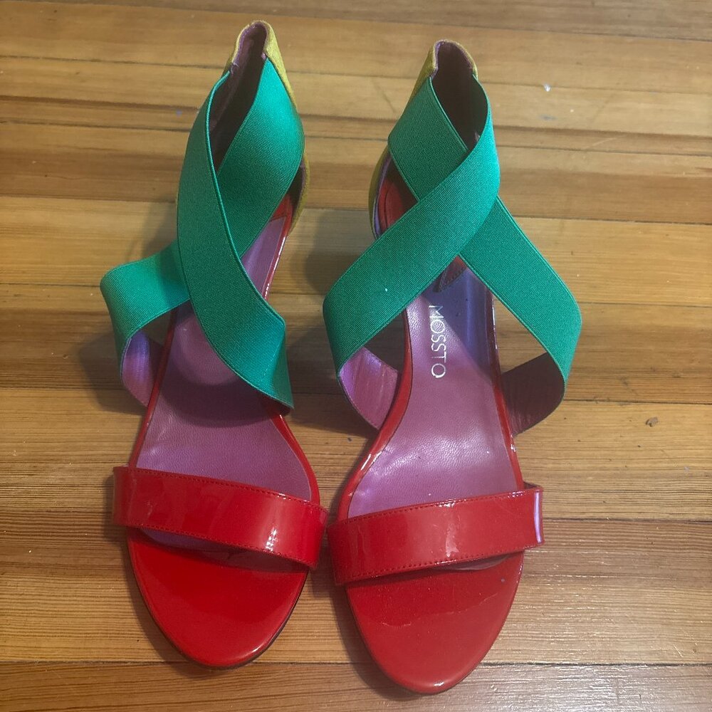 Multi Colored Kitten Heel